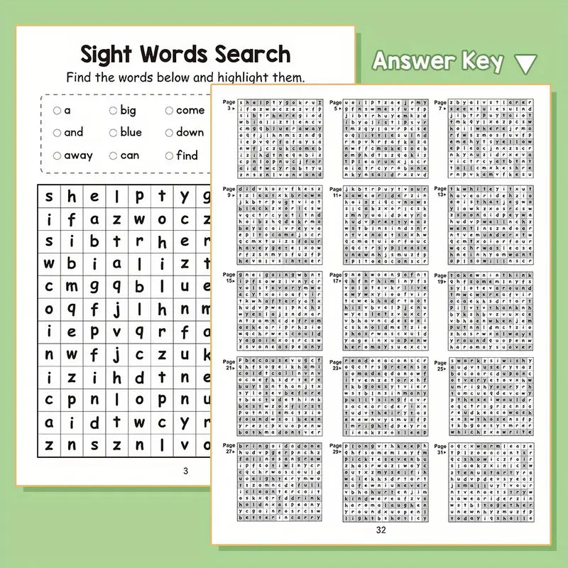 Sight Word Handwriting Practice Book