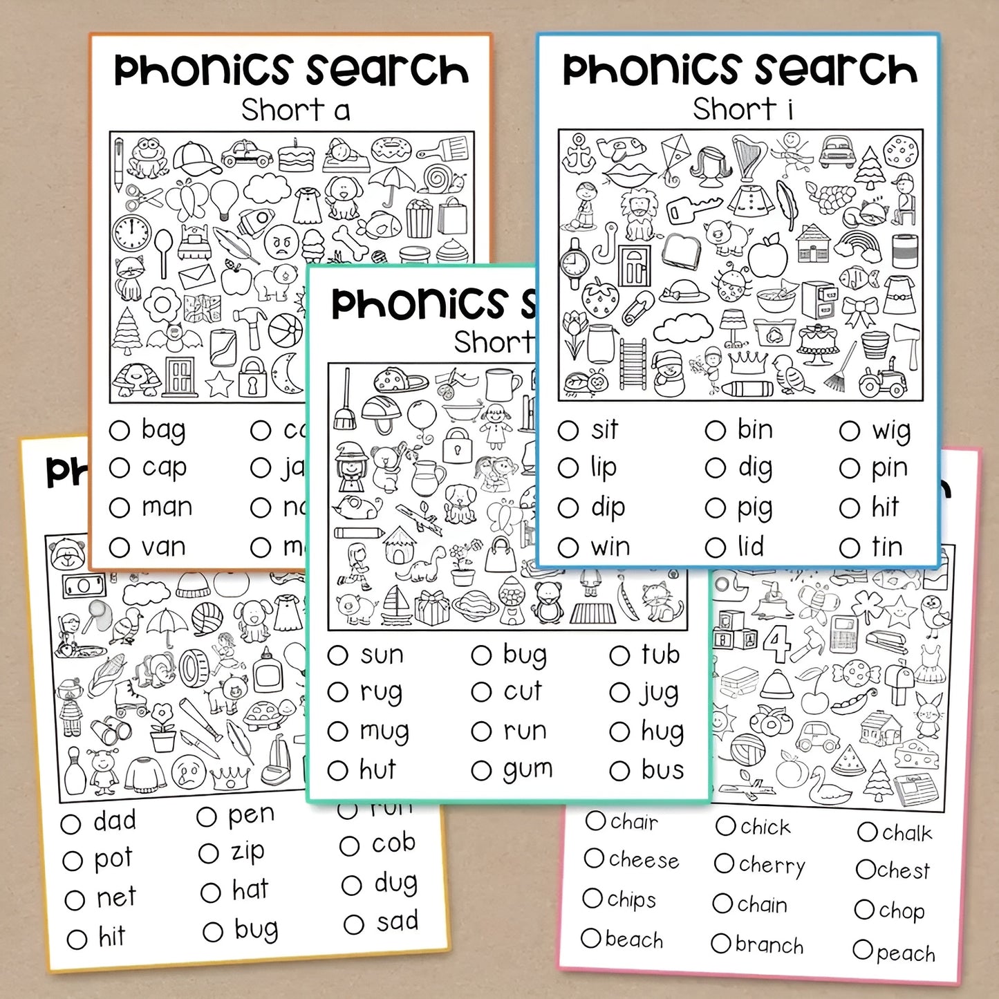 Colorful Word Search Workbook