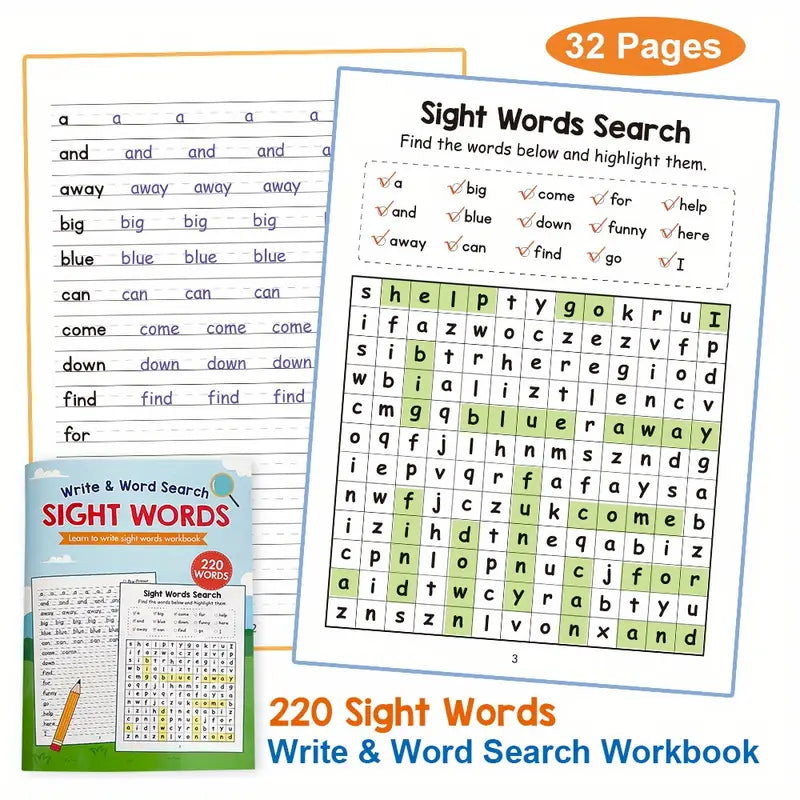 Sight Word Handwriting Practice Book