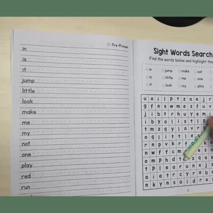 Sight Word Handwriting Practice Book