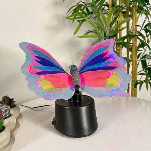 Custom Fiber Optic Butterfly Lamp