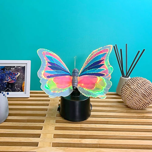 Custom Fiber Optic Butterfly Lamp