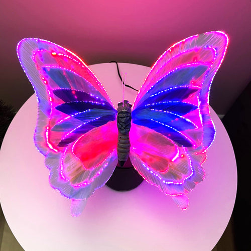 Custom Fiber Optic Butterfly Lamp