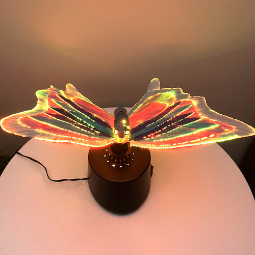 Custom Fiber Optic Butterfly Lamp